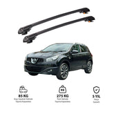 NISSAN QASHQAI 2007-2013 TRX1 Thunder Carrier Barres transversales pour galerie de toit de voiture, 2 barres